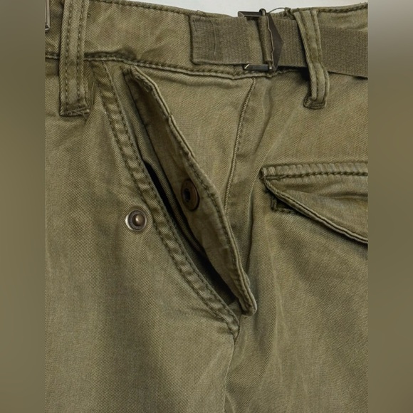 H&M L.O.G.G. Olive Green Cargo Pants Size 6 - Picture 5 of 8